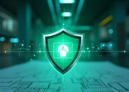 Representación conceptual de seguridad de datos y gestión de infraestructuras